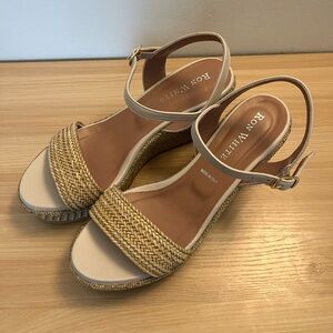 Ron White Tan Wedge Sandals